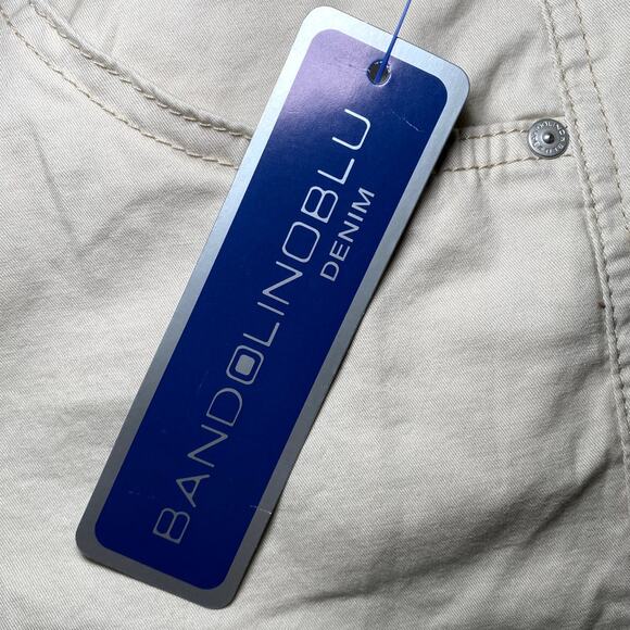 Bandolino Blu - Ivory Stretch Bermuda Shorts - Size 14 - Picture 8 of 12